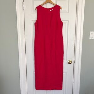 Sarah Spencer Bright Red Sleeveless Maxi Dress